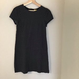 Anthro Maeve Polka Dot Cap Sleeve Dress BW Sz XS